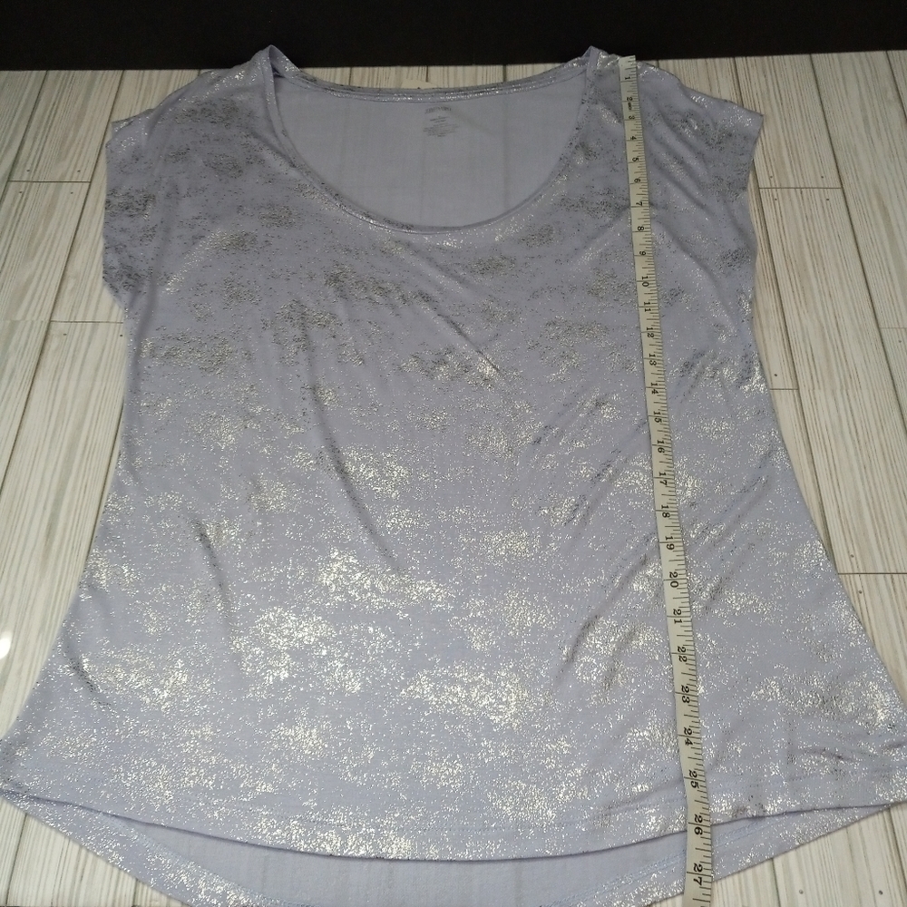 Jennifer Lopez Metallic Sparkly Tee - Picture 7 of 7